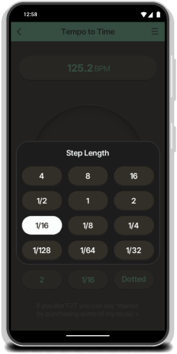 Tempo to Time howto - step 3